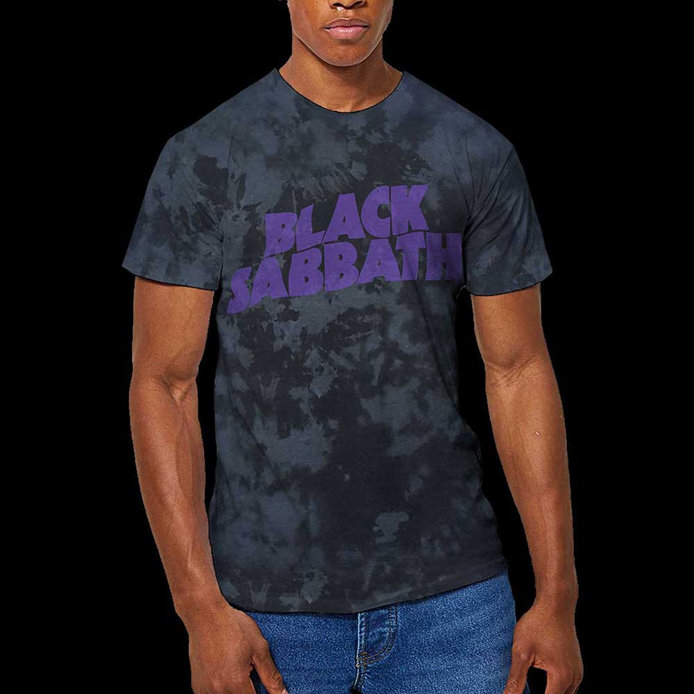Black Sabbath Unisex T-Shirt: Wavy Logo (Wash Collection) T-Shirt