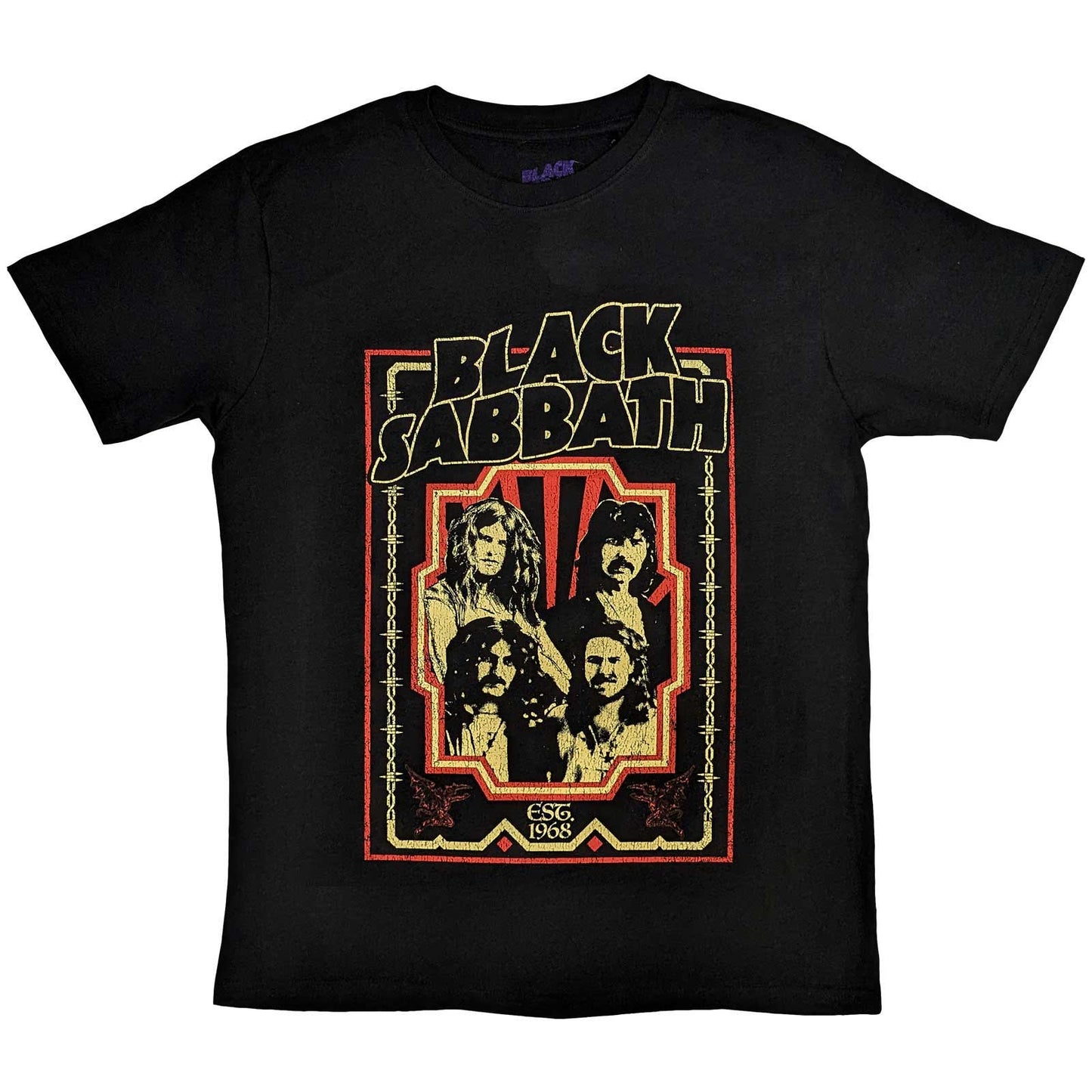 Een foto van een T-Shirt van Black Sabbath.