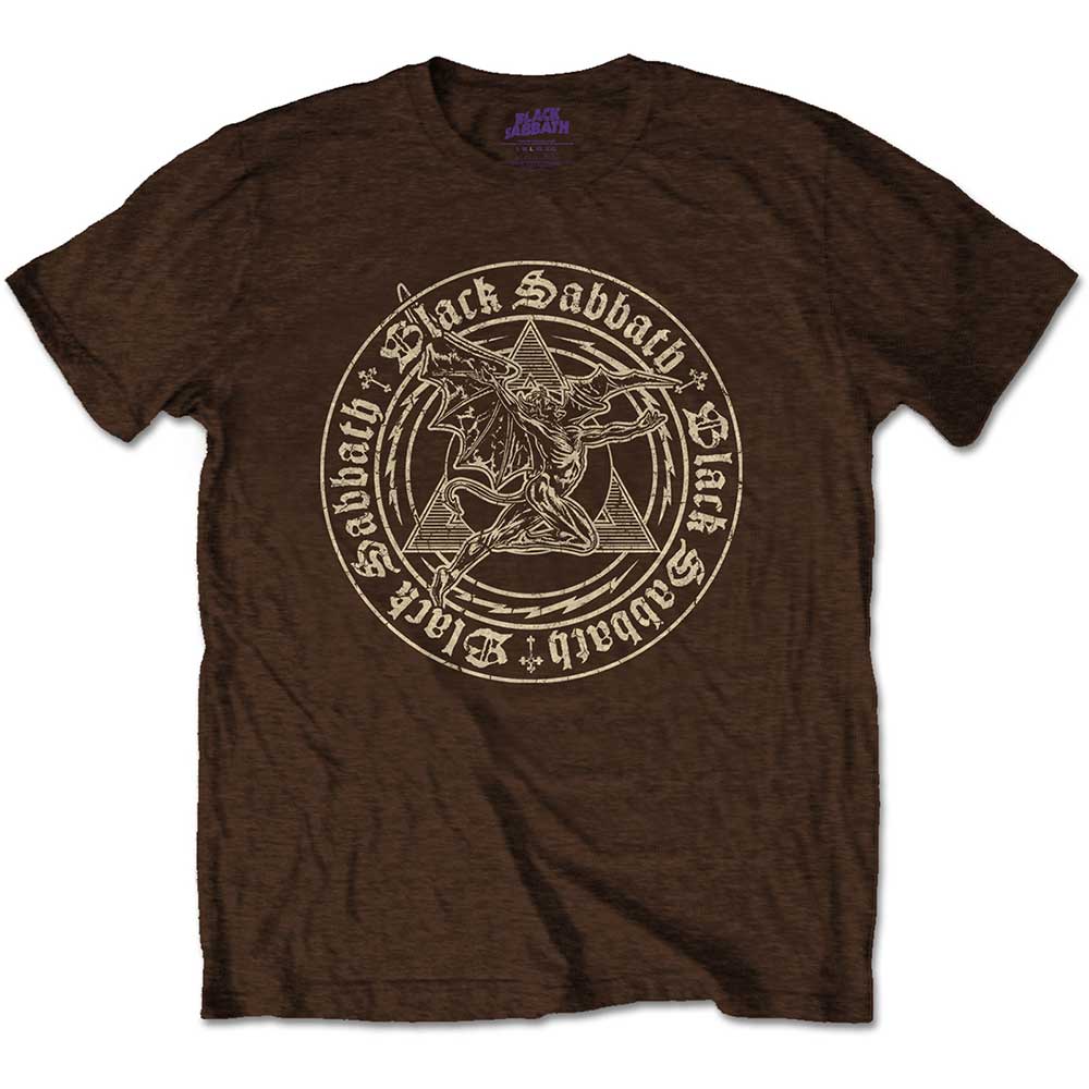 Black Sabbath Unisex T-Shirt: Henry Pyramid Emblem T-Shirt