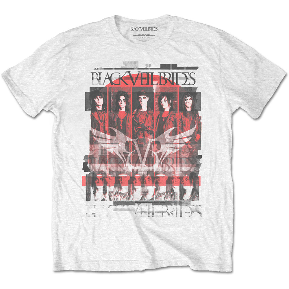 Black Veil Brides Unisex T-Shirt: Group Scatter T-Shirt