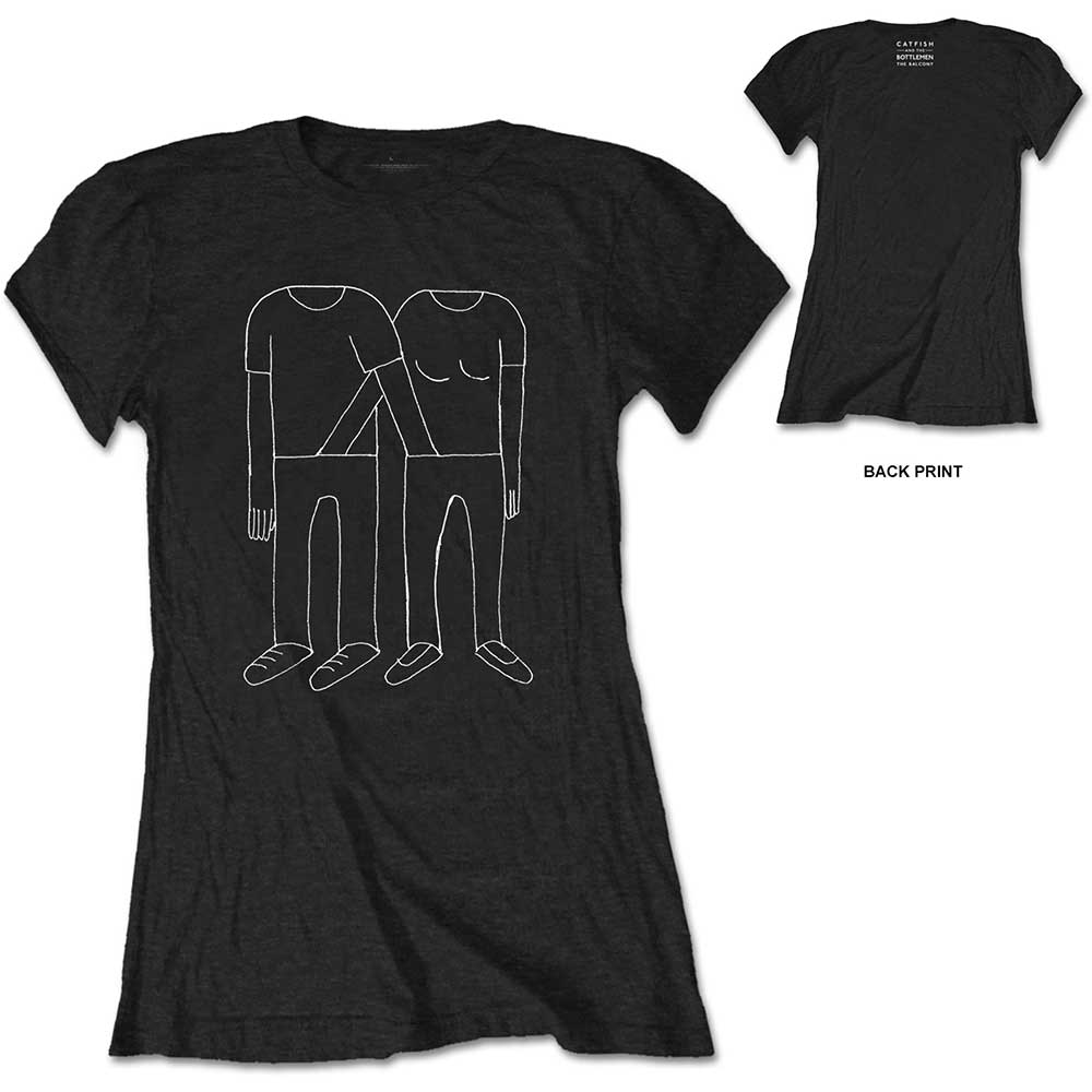 Catfish & The Bottlemen Ladies T-Shirt: Hands Down Pants (Back Print) T-Shirt