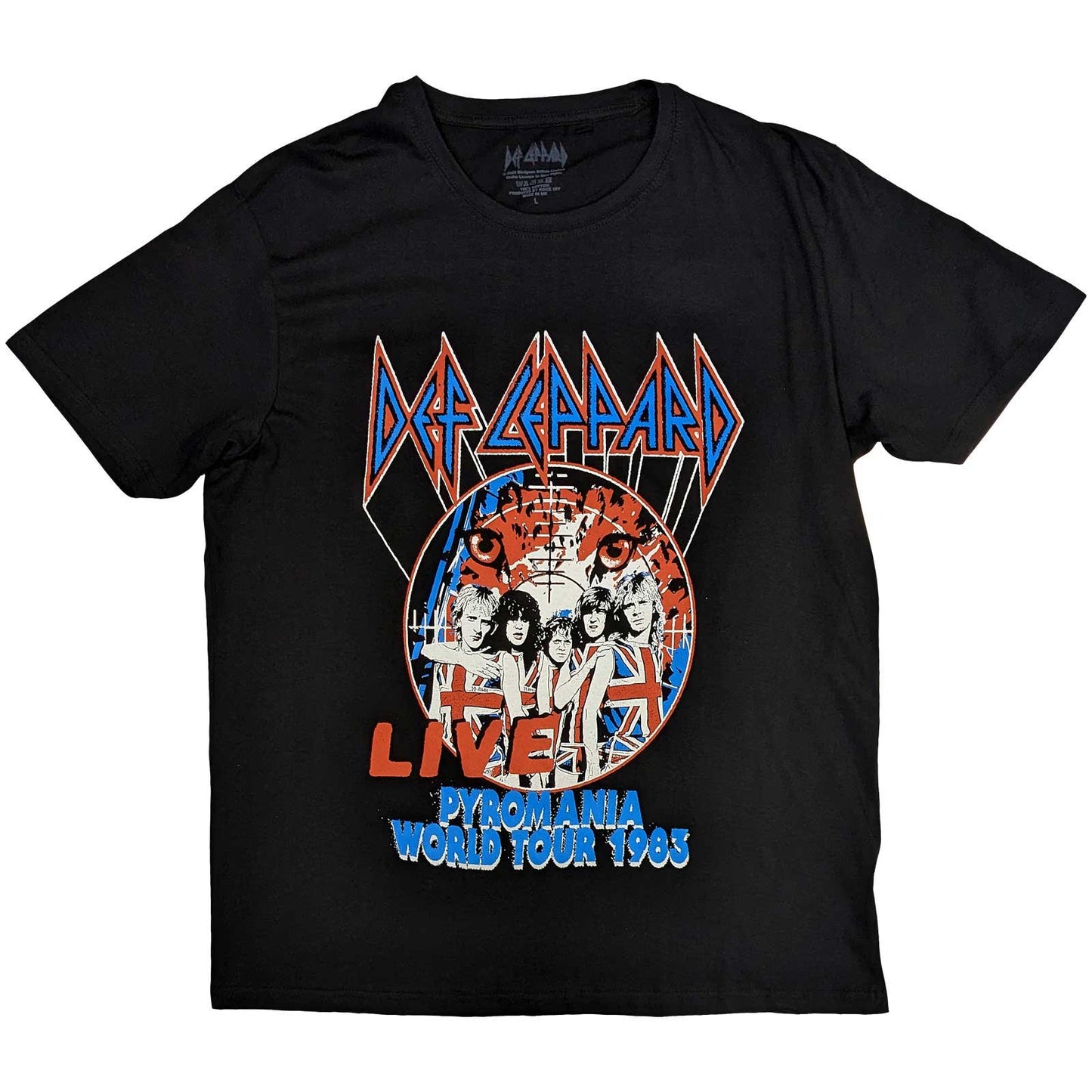 Een foto van een T-Shirt van Def Leppard.