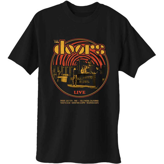 The Doors Unisex T-Shirt: 68 Retro Circle T-Shirt