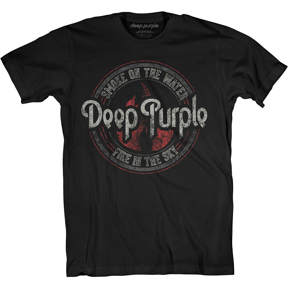 Deep Purple Unisex T-Shirt: Smoke Circle T-Shirt