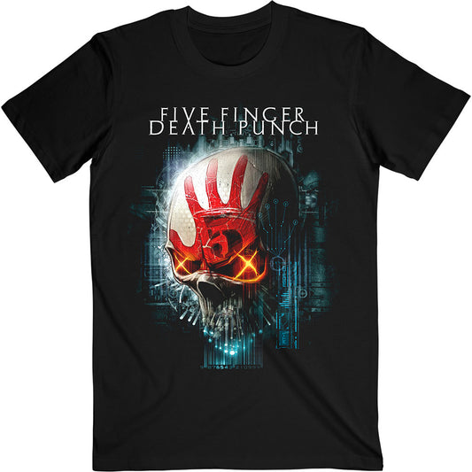 Five Finger Death Punch Unisex T-Shirt: Interface Skull T-Shirt