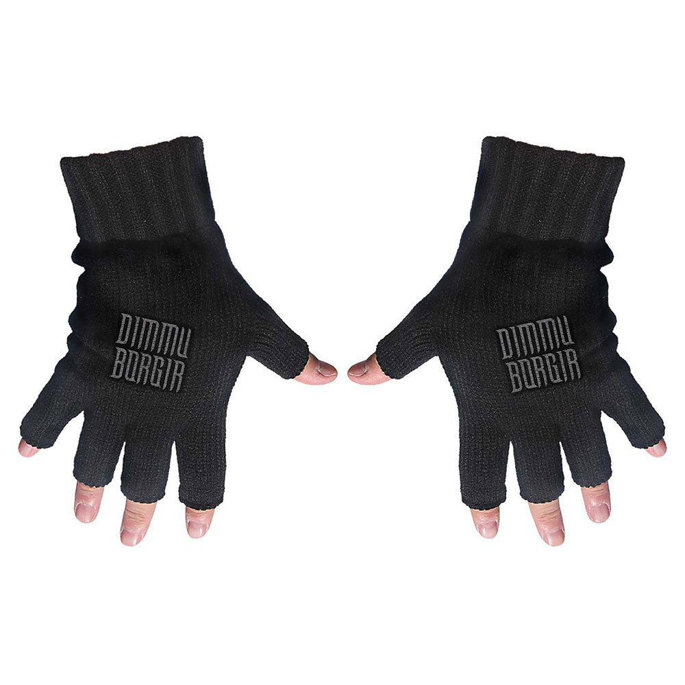Dimmu Borgir Unisex Fingerless Gloves: Logo Vingerloze handschoenen