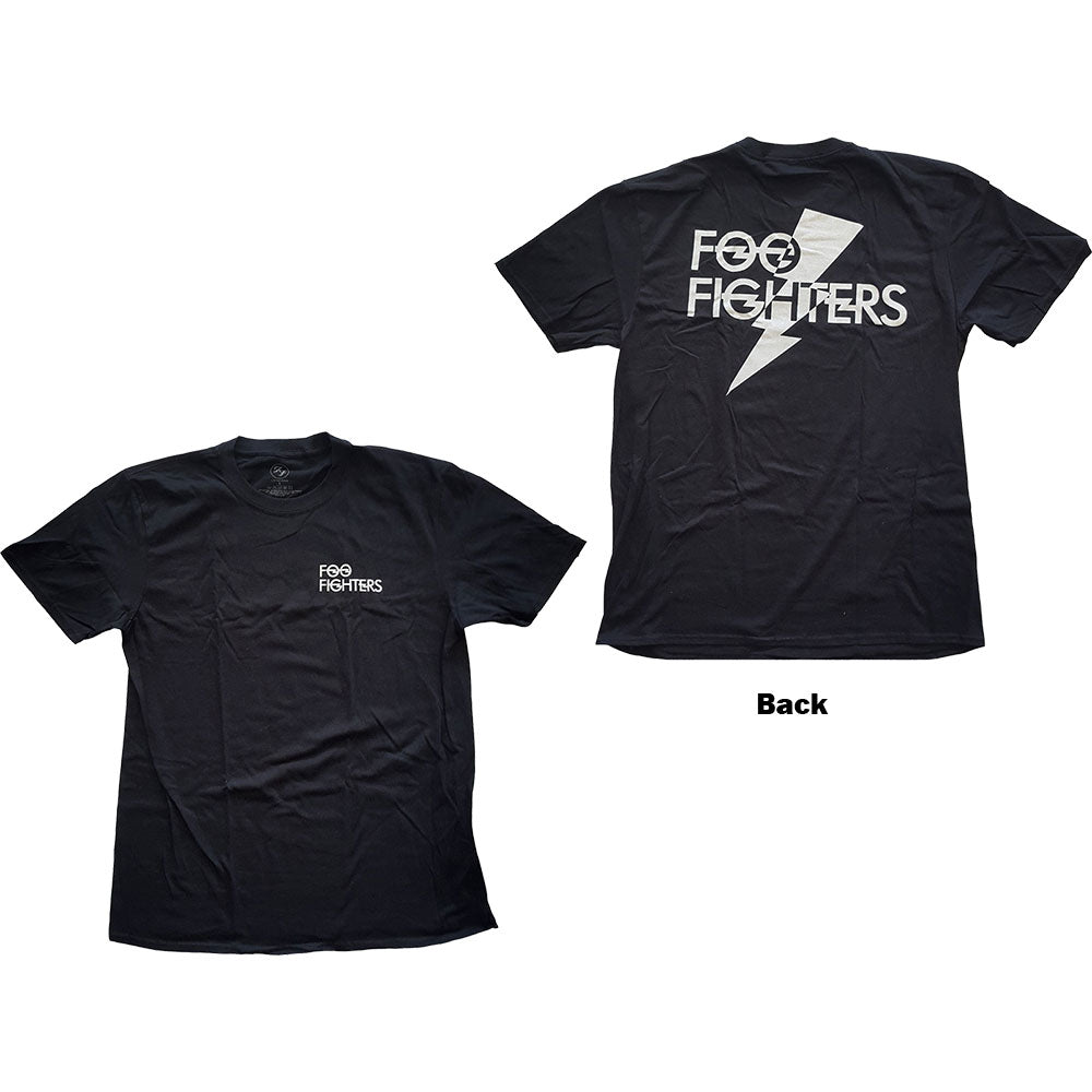 Foo Fighters Unisex T-Shirt: Flash Logo (Back Print) T-Shirt