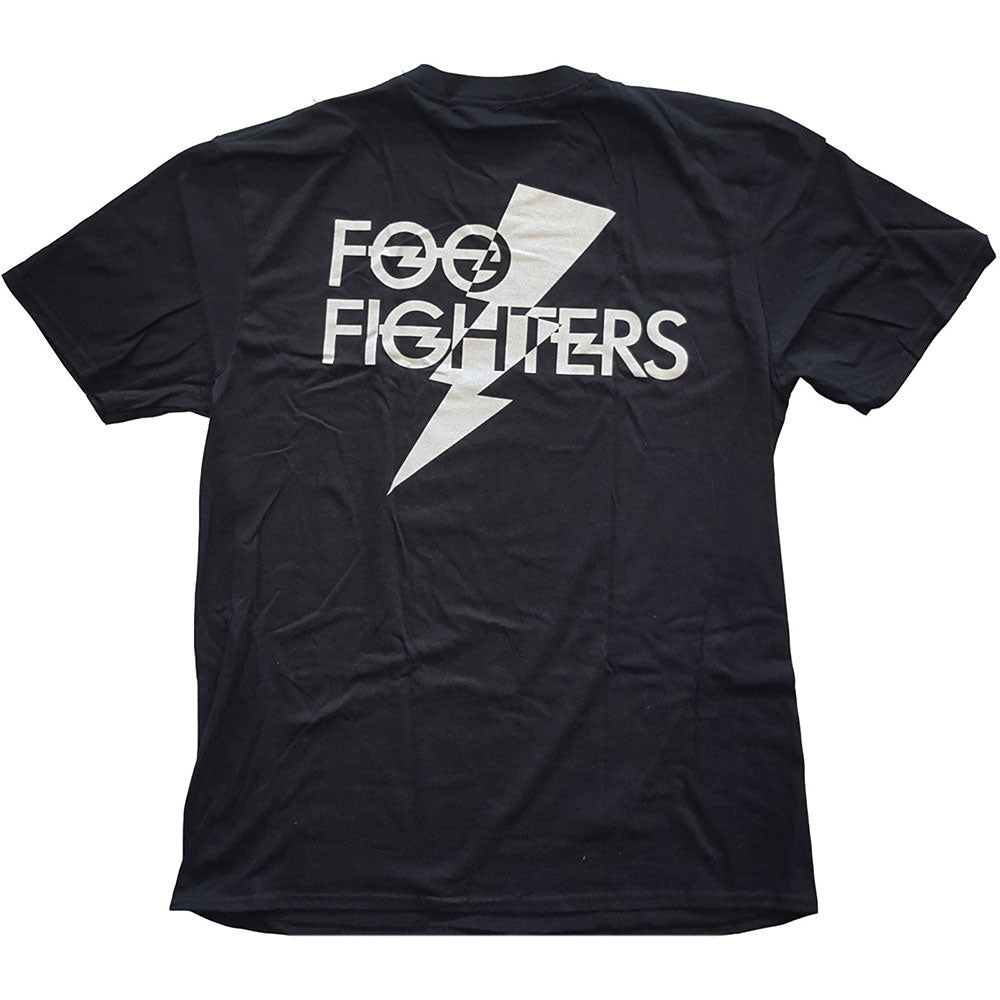 Foo Fighters Unisex T-Shirt: Flash Logo (Back Print) T-Shirt