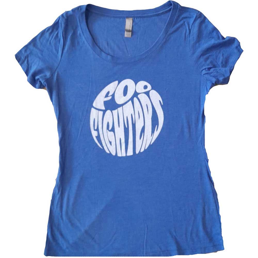 Foo Fighters Ladies T-Shirt: 70s Logo (Ex-Tour) T-Shirt