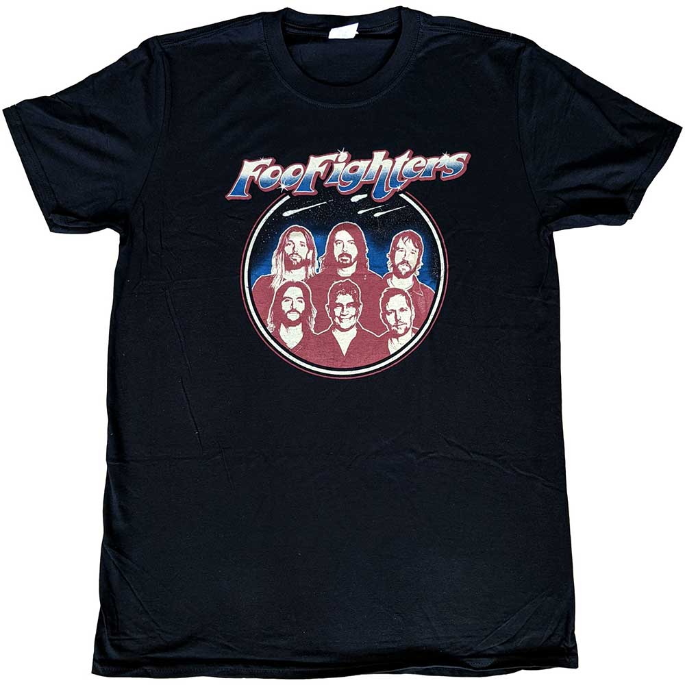 Foo Fighters Unisex T-Shirt: Classic Photo (Back Print) (Ex-Tour) T-Shirt