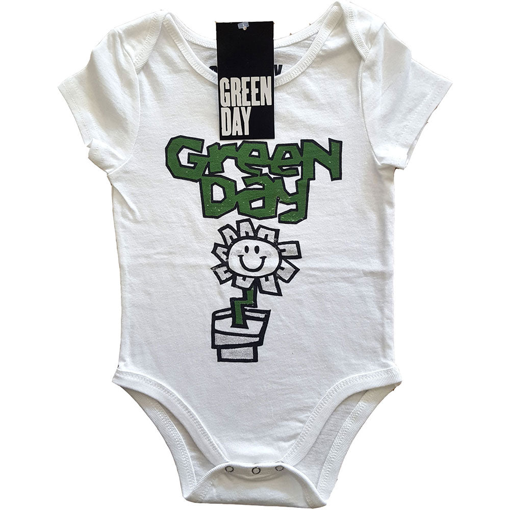 Green Day Kids Baby Grow: Flower Pot Babypakje
