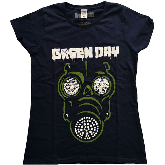 Green Day Ladies T-Shirt: Green Mask T-Shirt