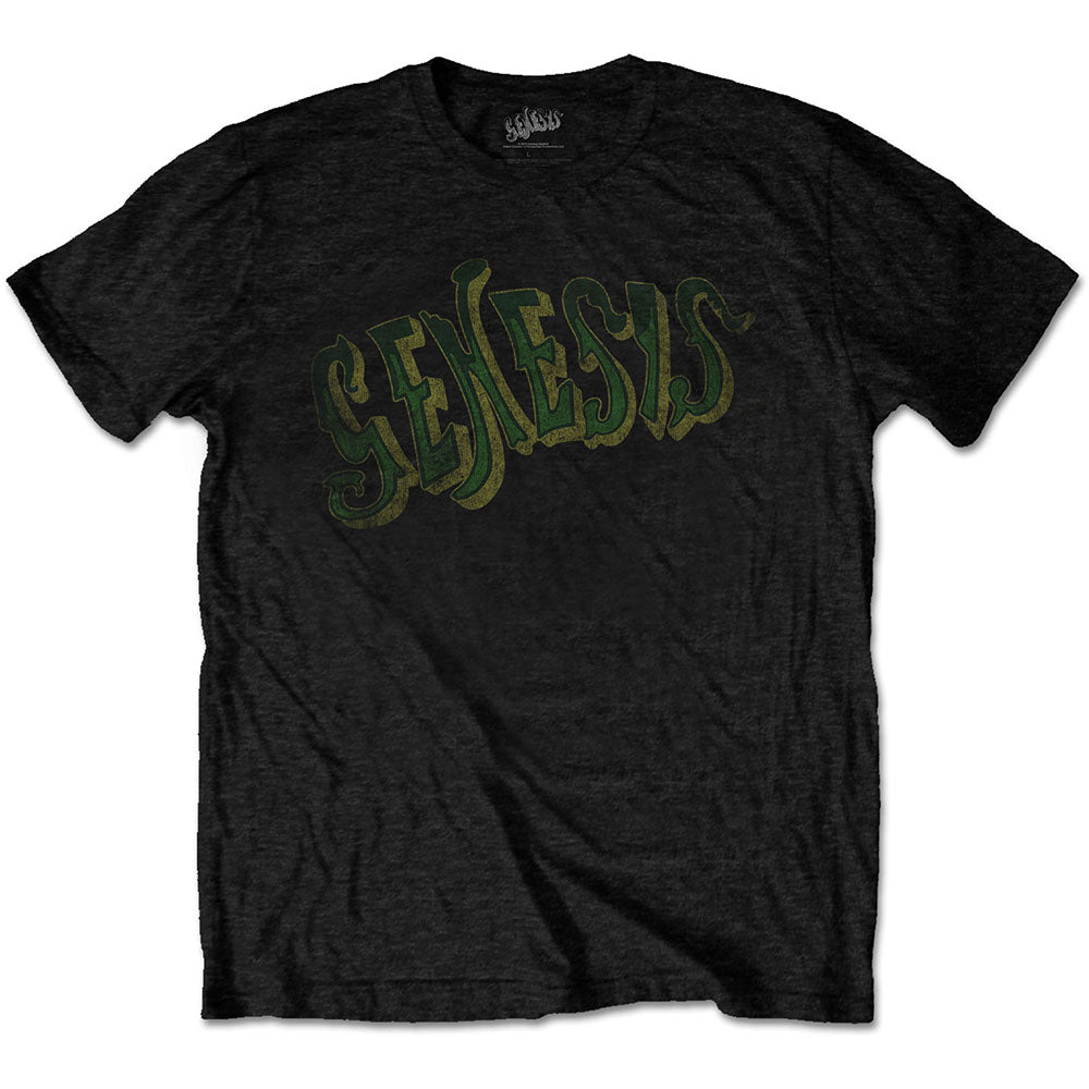 Genesis Unisex T-Shirt: Vintage Logo - Green T-Shirt