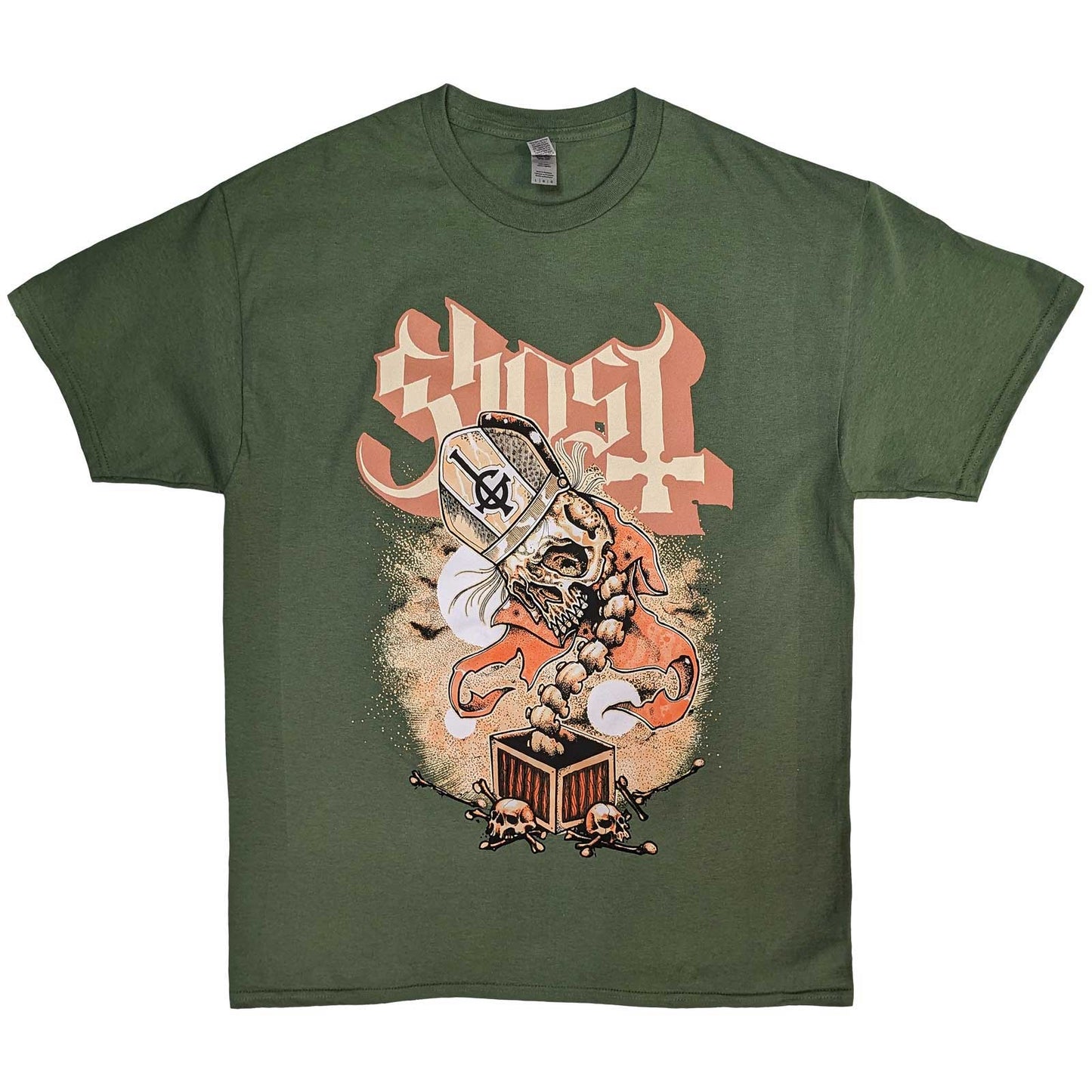 Een foto van een T-Shirt van Ghost.