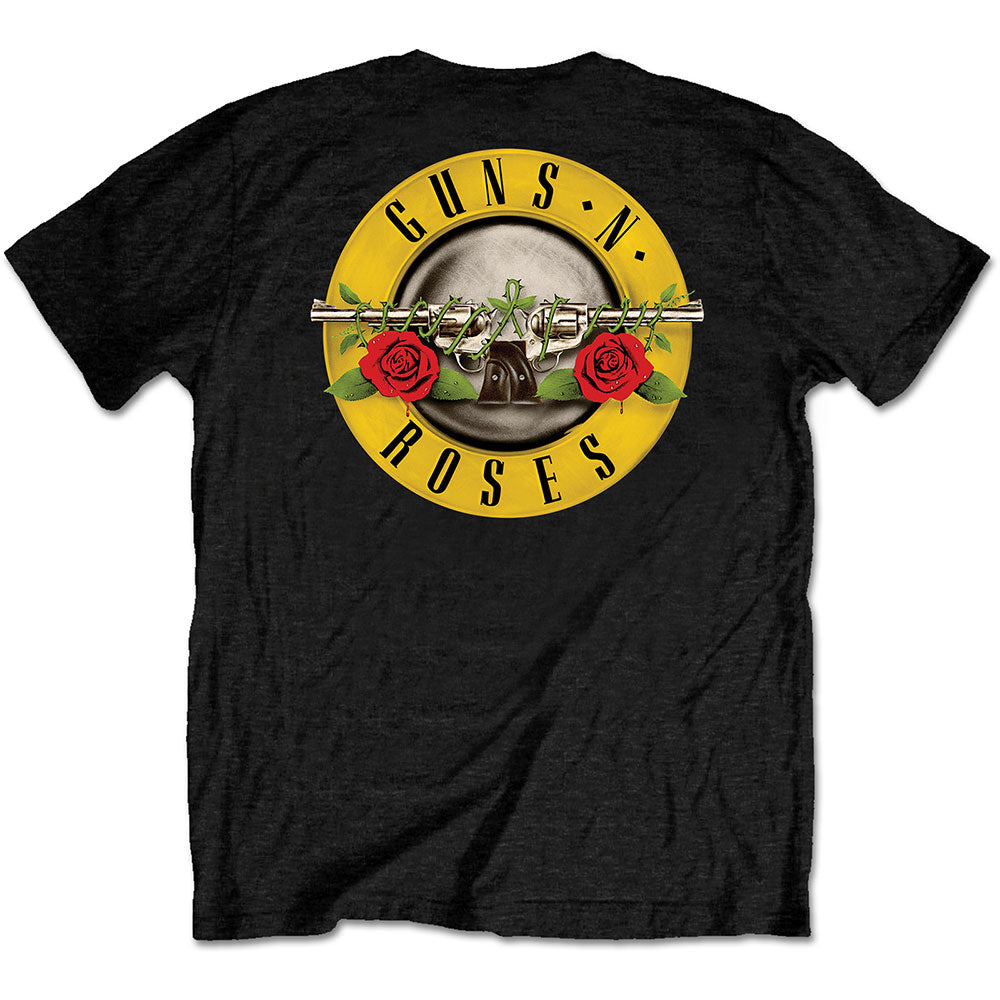 Guns N' Roses Unisex T-Shirt: Classic Logo (Back Print/Retail Pack) T-Shirt