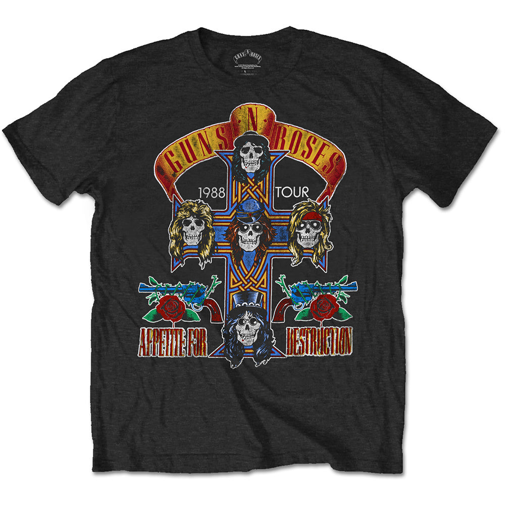 Guns N' Roses Unisex T-Shirt: NJ Summer Jam 1988 (Back Print) T-Shirt