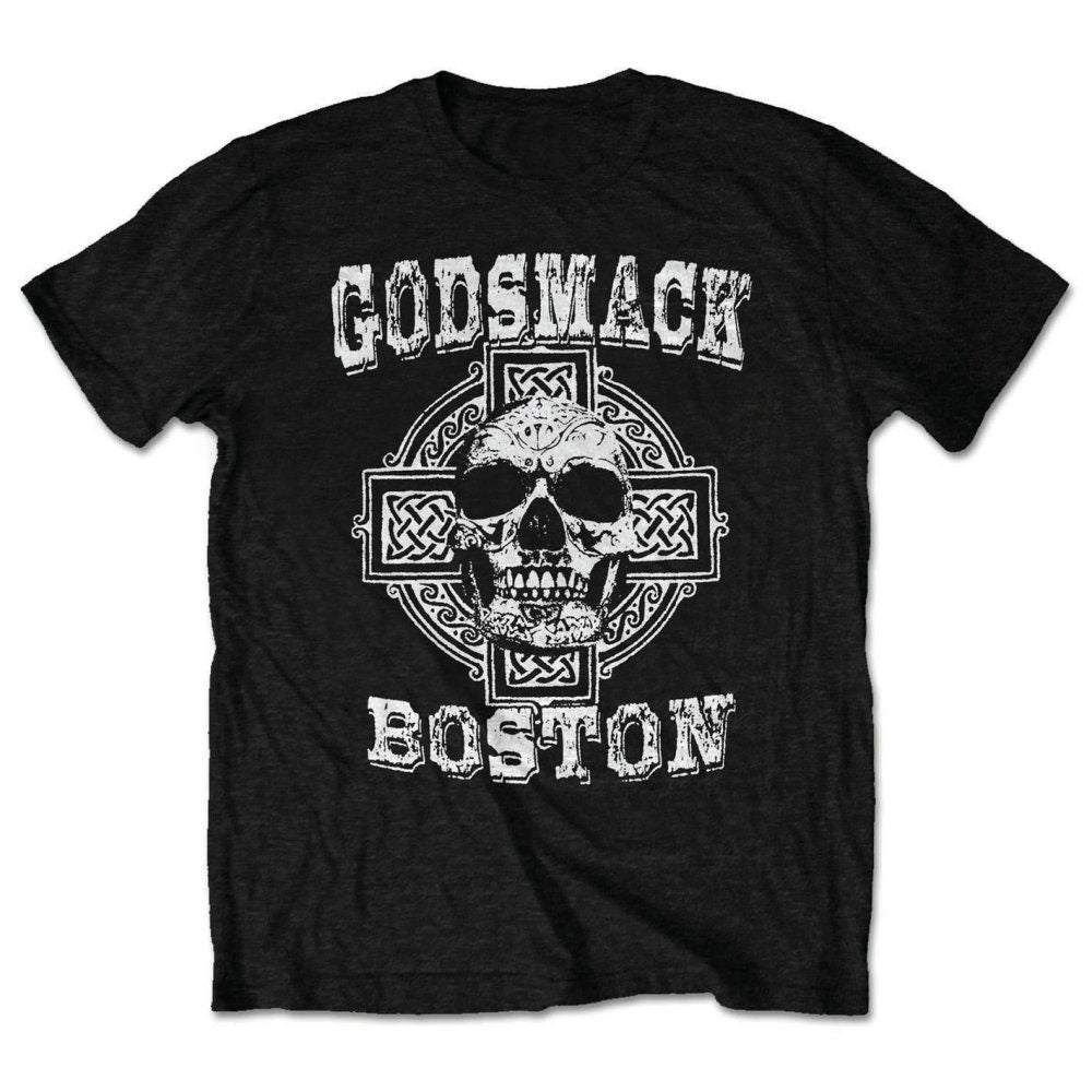Godsmack Unisex T-Shirt: Boston Skull (Retail Pack) T-Shirt