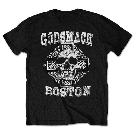 Godsmack Unisex T-Shirt: Boston Skull (Retail Pack) T-Shirt