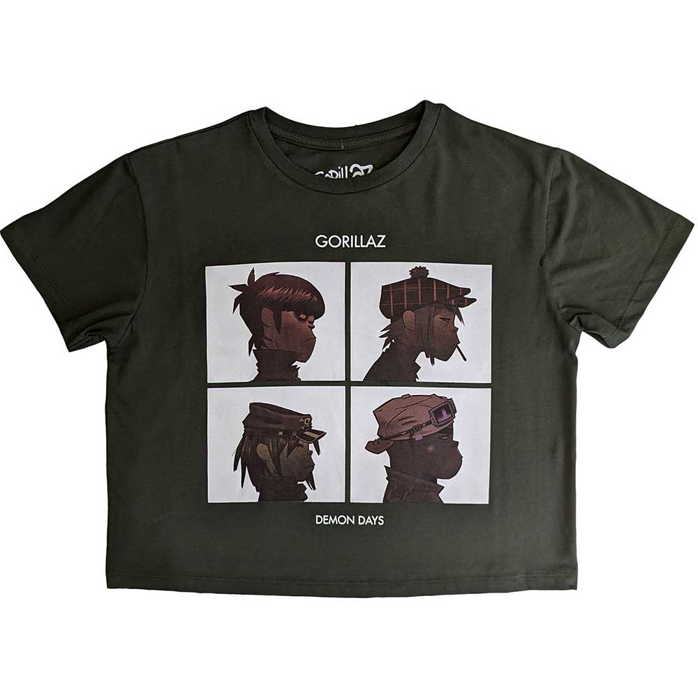 Gorillaz Ladies Crop Top: Demon Days Crop Top