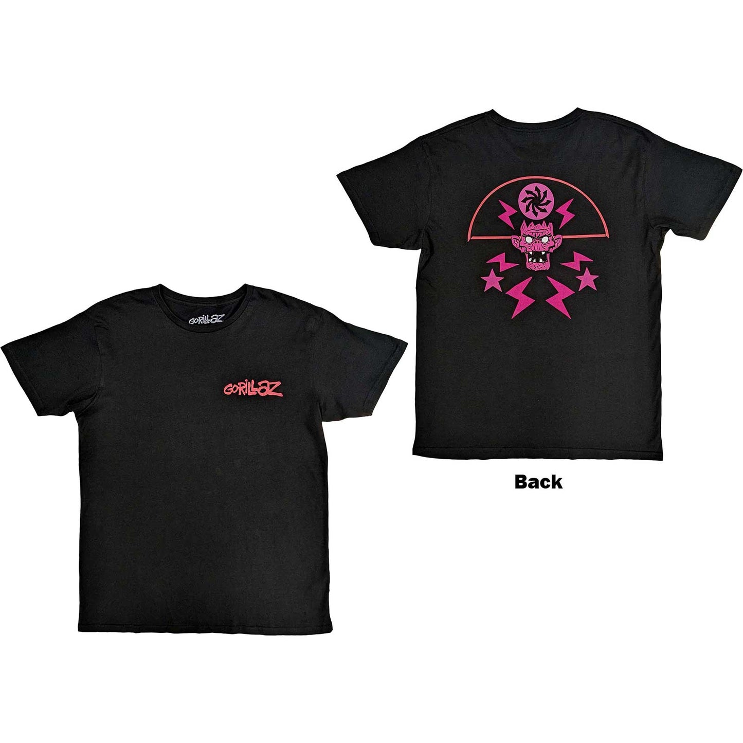 Een foto van een T-Shirt van Gorillaz.