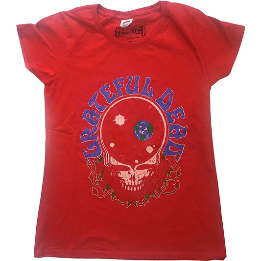 Grateful Dead Ladies T-Shirt: Space Your Face & Logo T-Shirt