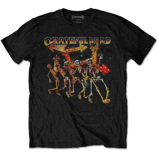 Grateful Dead Unisex T-Shirt: Truckin' Skellies Vintage T-Shirt