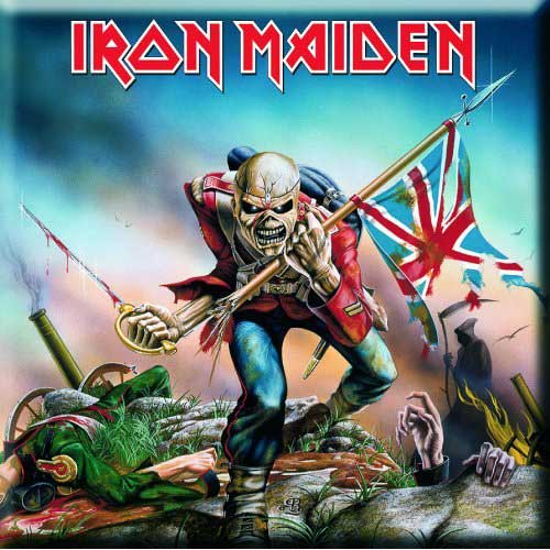 Iron Maiden Fridge Magnet: The Trooper Koelkastmagneet