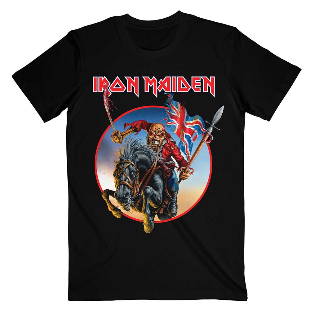 Iron Maiden Unisex T-Shirt: Euro Tour (Back Print) T-Shirt