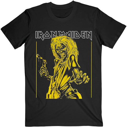 Iron Maiden Unisex T-Shirt: Yellow Flyer T-Shirt