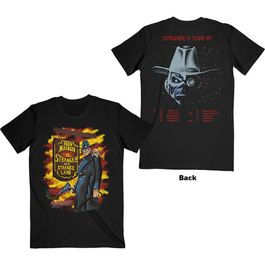 Iron Maiden Unisex T-Shirt: Stranger In A Strange Land (Back Print) T-Shirt