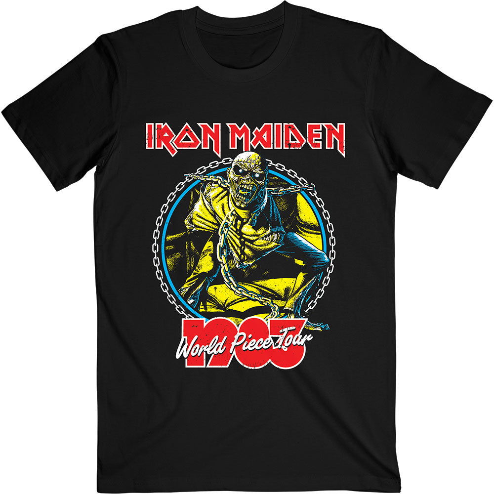 Iron Maiden Unisex T-Shirt: World Piece Tour '83 V.2. T-Shirt
