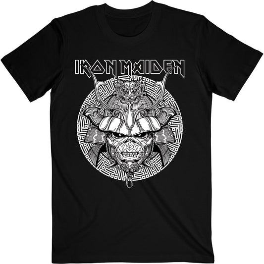 Iron Maiden Unisex T-Shirt: Senjutsu Samurai Graphic White T-Shirt