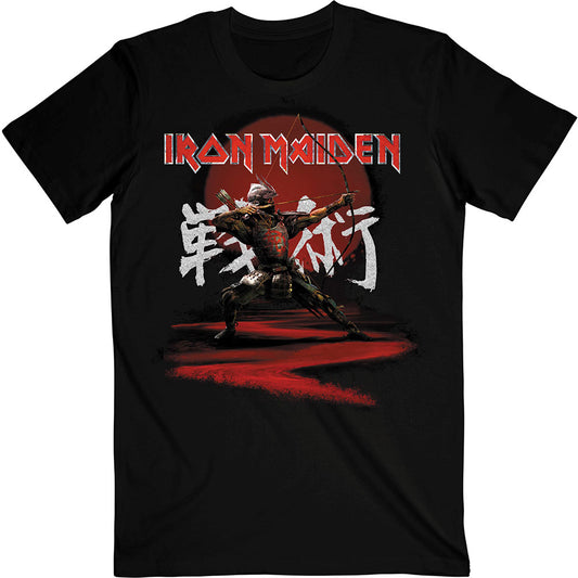Iron Maiden Unisex T-Shirt: Senjutsu Eddie Archer Kanji T-Shirt