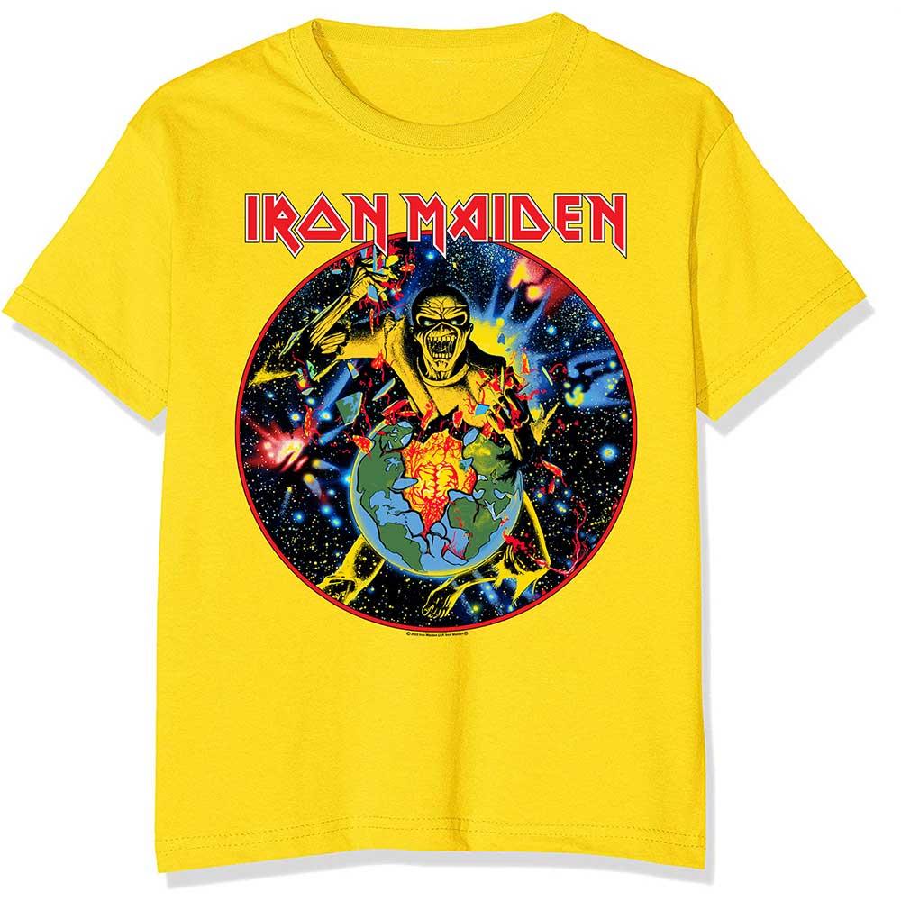 Iron Maiden Unisex T-Shirt: World Piece Tour Circle T-Shirt