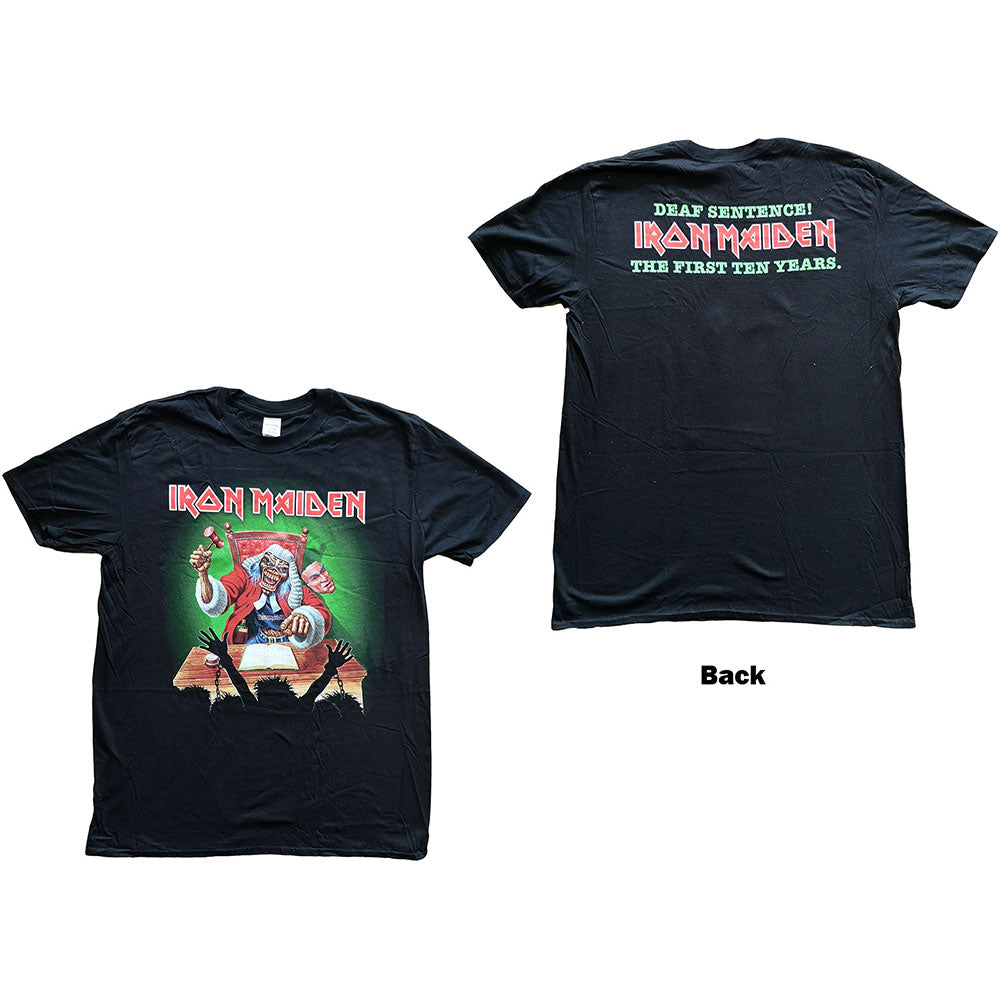 Iron Maiden Unisex T-Shirt: Deaf Sentence (Back Print) T-Shirt