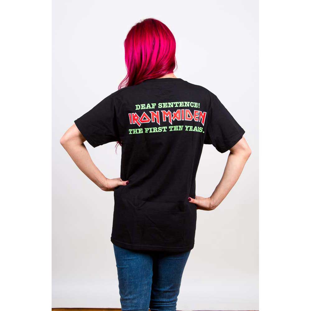 Iron Maiden Unisex T-Shirt: Deaf Sentence (Back Print) T-Shirt