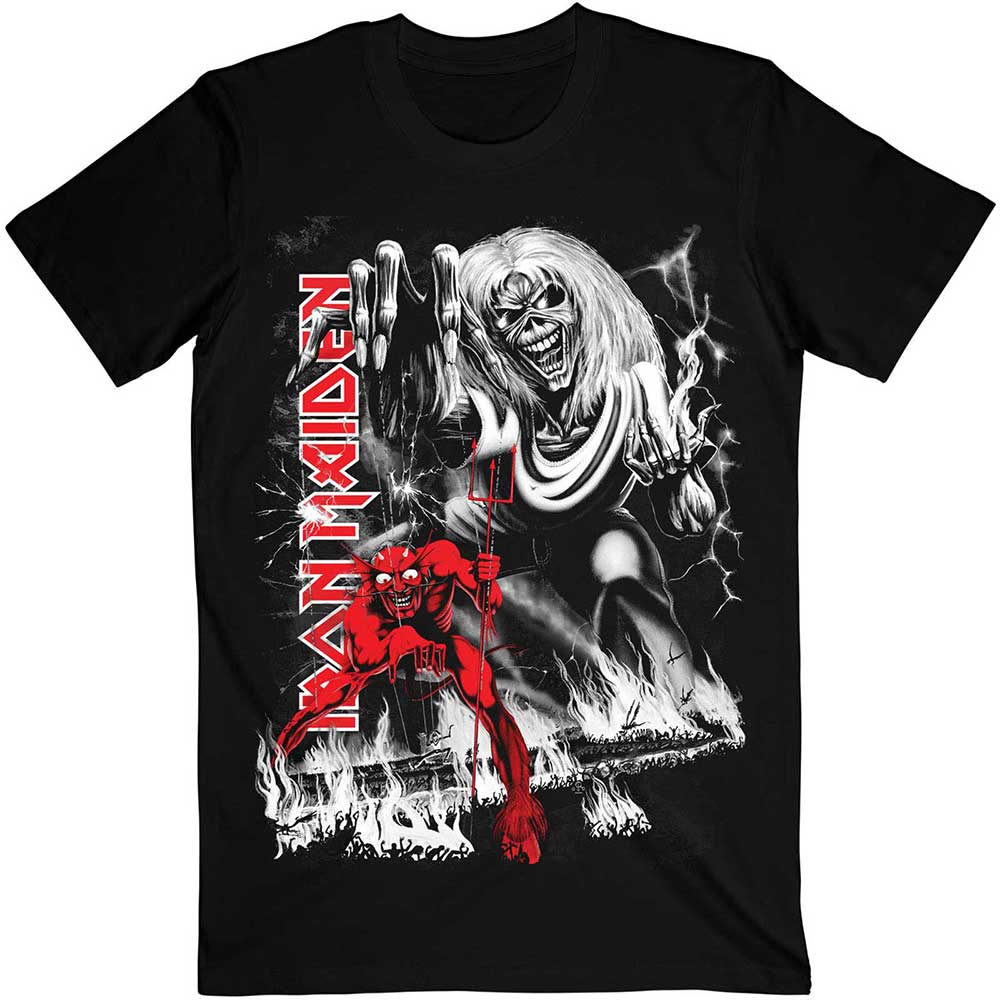 Iron Maiden Unisex T-Shirt: Number Of The Beast Jumbo (Back Print) T-Shirt