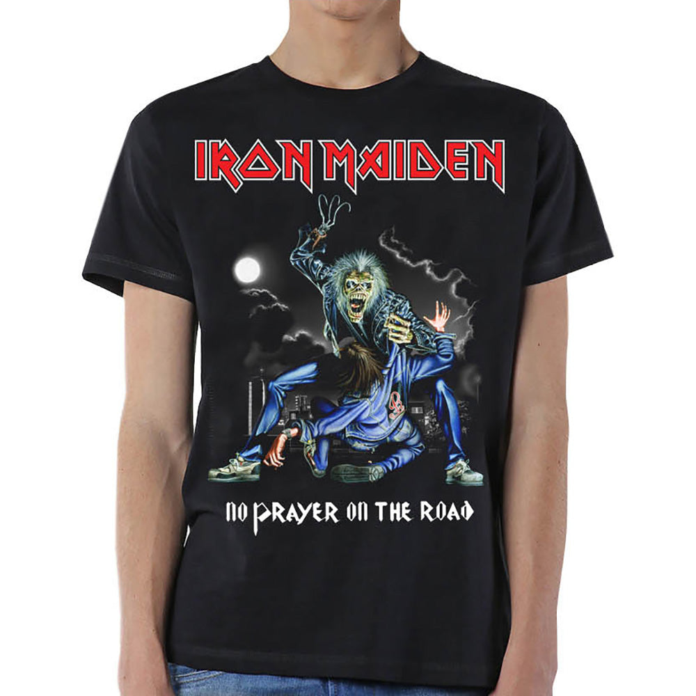 Iron Maiden Unisex T-Shirt: No Prayer On The Road T-Shirt