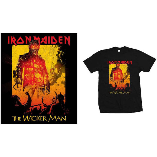 Iron Maiden Unisex T-Shirt: The Wicker Man Fire T-Shirt
