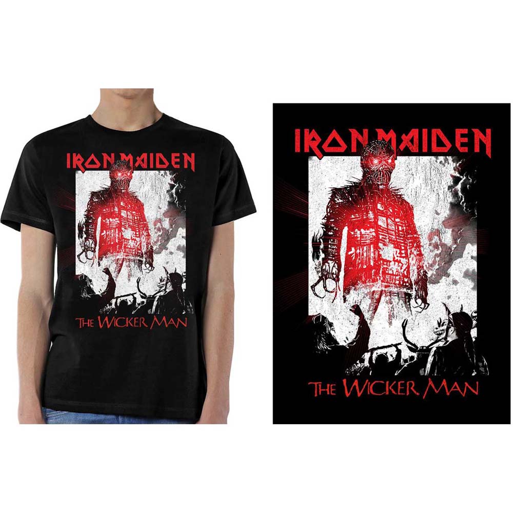 Iron Maiden Unisex T-Shirt: The Wicker Man Smoke T-Shirt