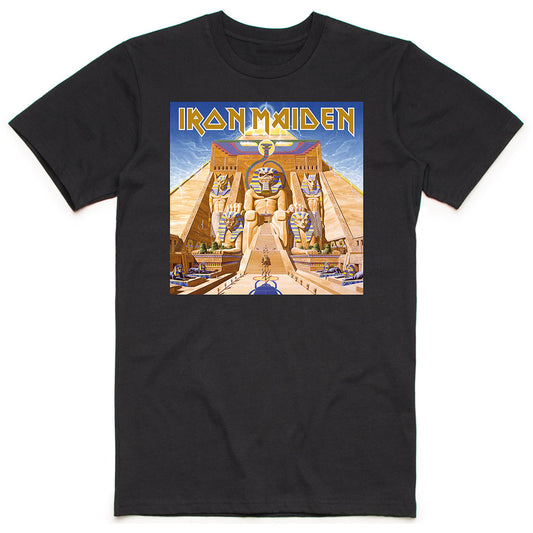 Iron Maiden Unisex T-Shirt: Powerslave Album Cover Box T-Shirt