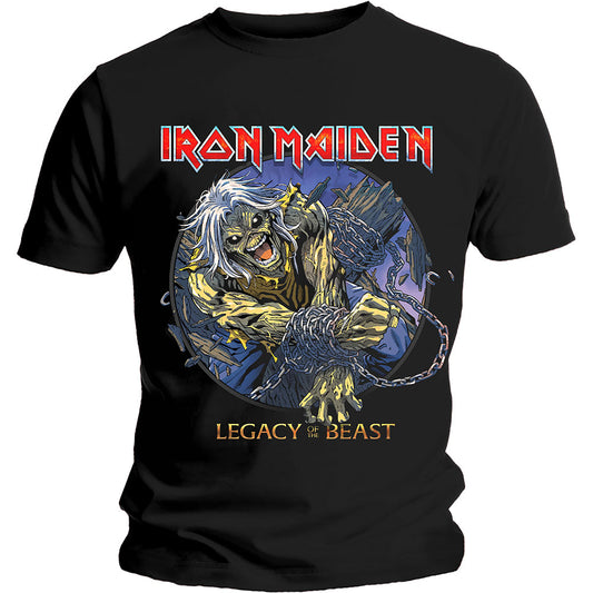 Iron Maiden Unisex T-Shirt: Eddie Chained Legacy T-Shirt