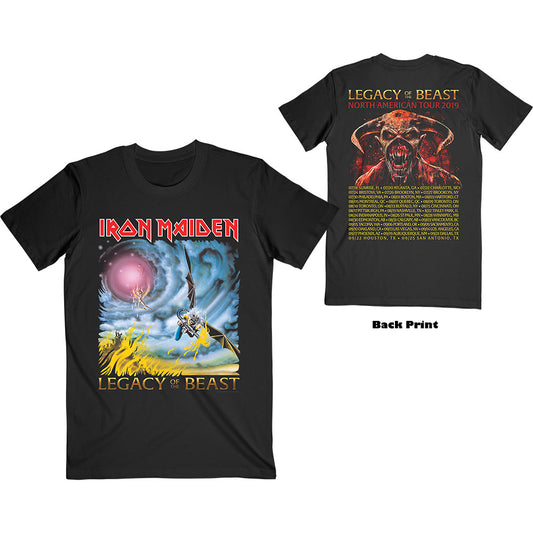 Iron Maiden Unisex T-Shirt: The Flight of Icarus (Back Print) T-Shirt