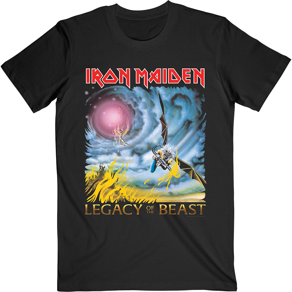 Iron Maiden Unisex T-Shirt: The Flight of Icarus (Back Print) T-Shirt
