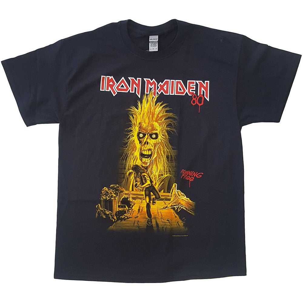Iron Maiden Unisex T-Shirt: Running Free T-Shirt