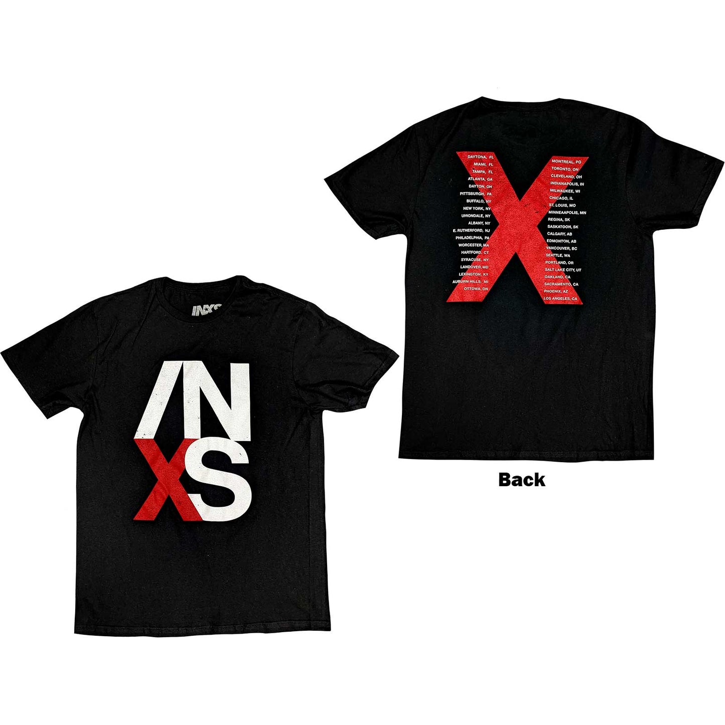 Een foto van een T-Shirt van INXS.
