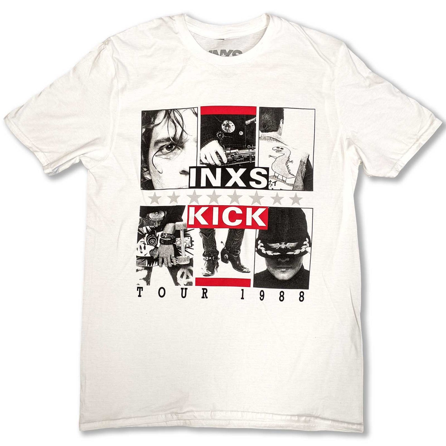 Een foto van een T-Shirt van INXS.