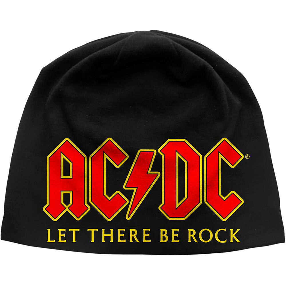 AC/DC Unisex Beanie Hat: Let There Be Rock Muts