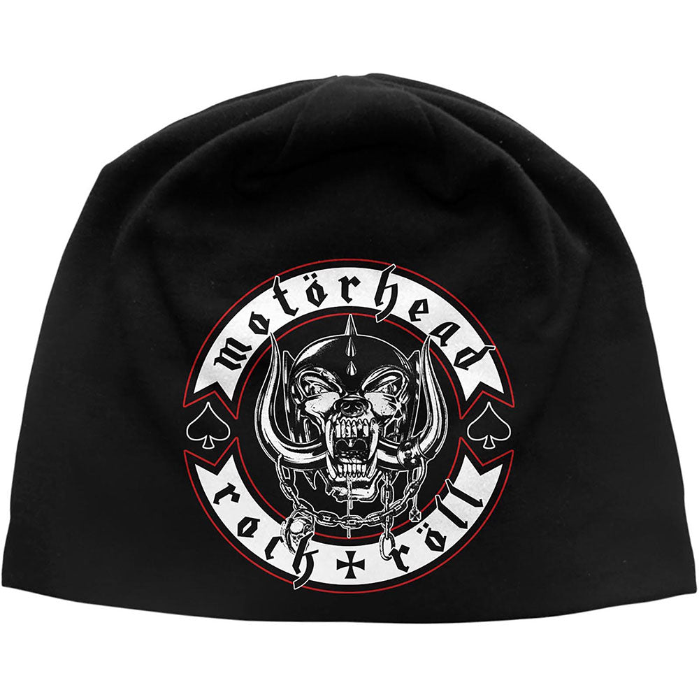 Motorhead Unisex Beanie Hat: Biker Badge Muts