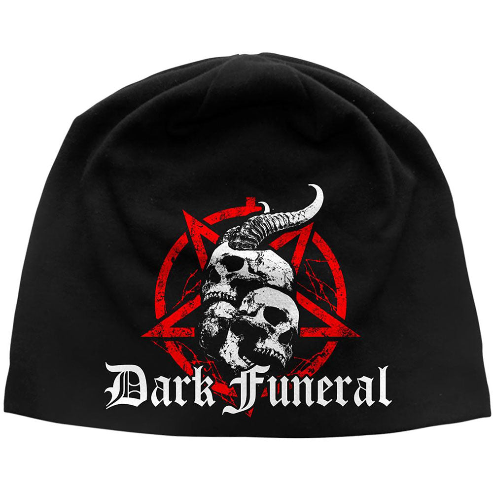 Dark Funeral Unisex Beanie Hat: Skulls & Pentagram Muts
